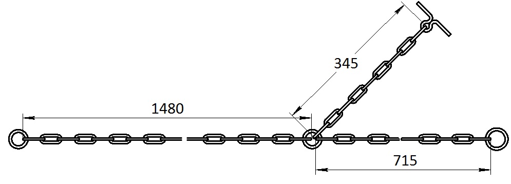 Привязь трехконцевая КРС